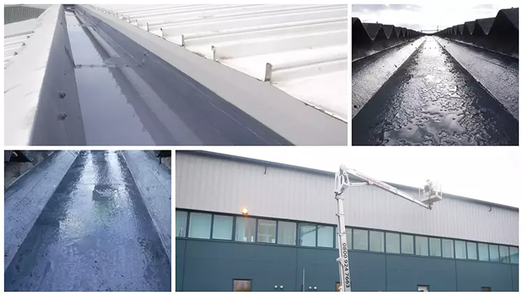 St Helens Industrial gutter refurbishment